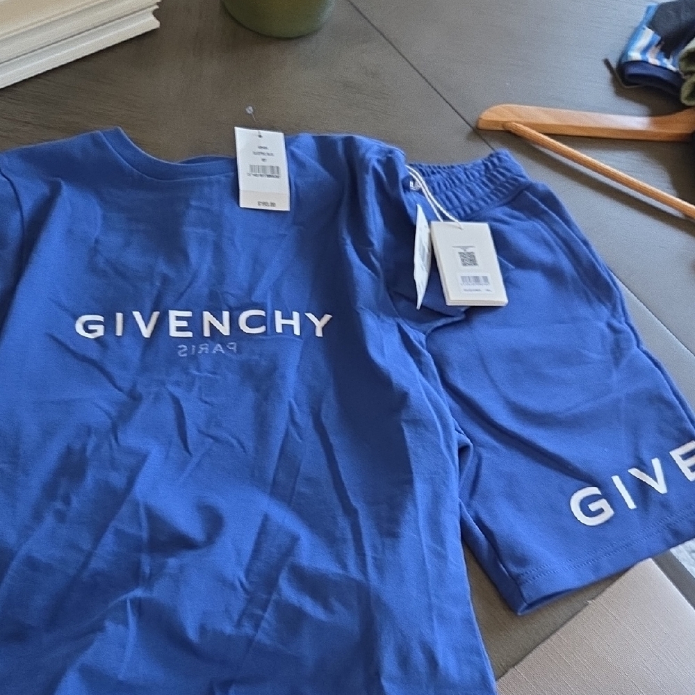 Givenchy Blue T-Shirt and Shorts Set